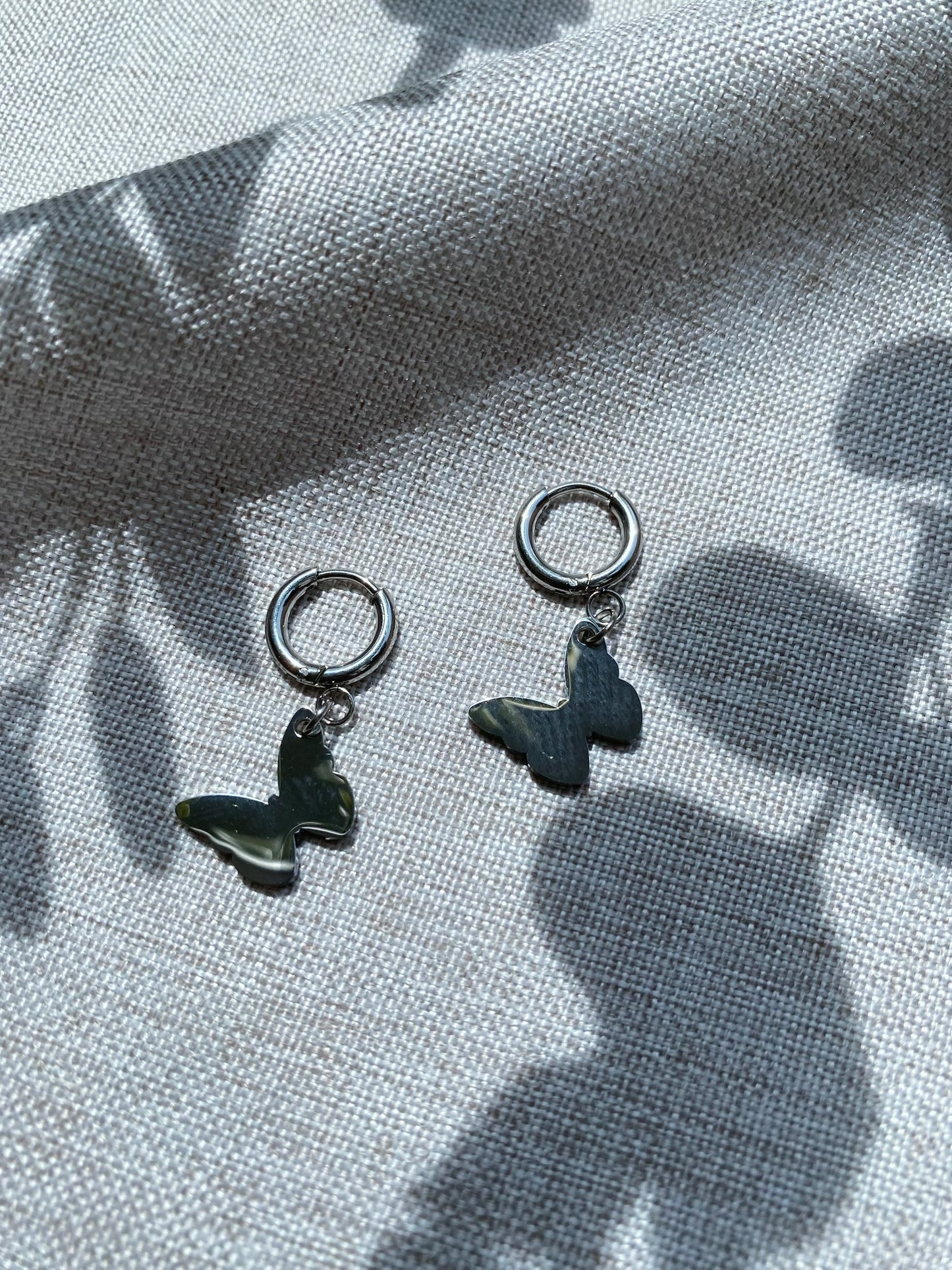 Butterfly Hoop Earring