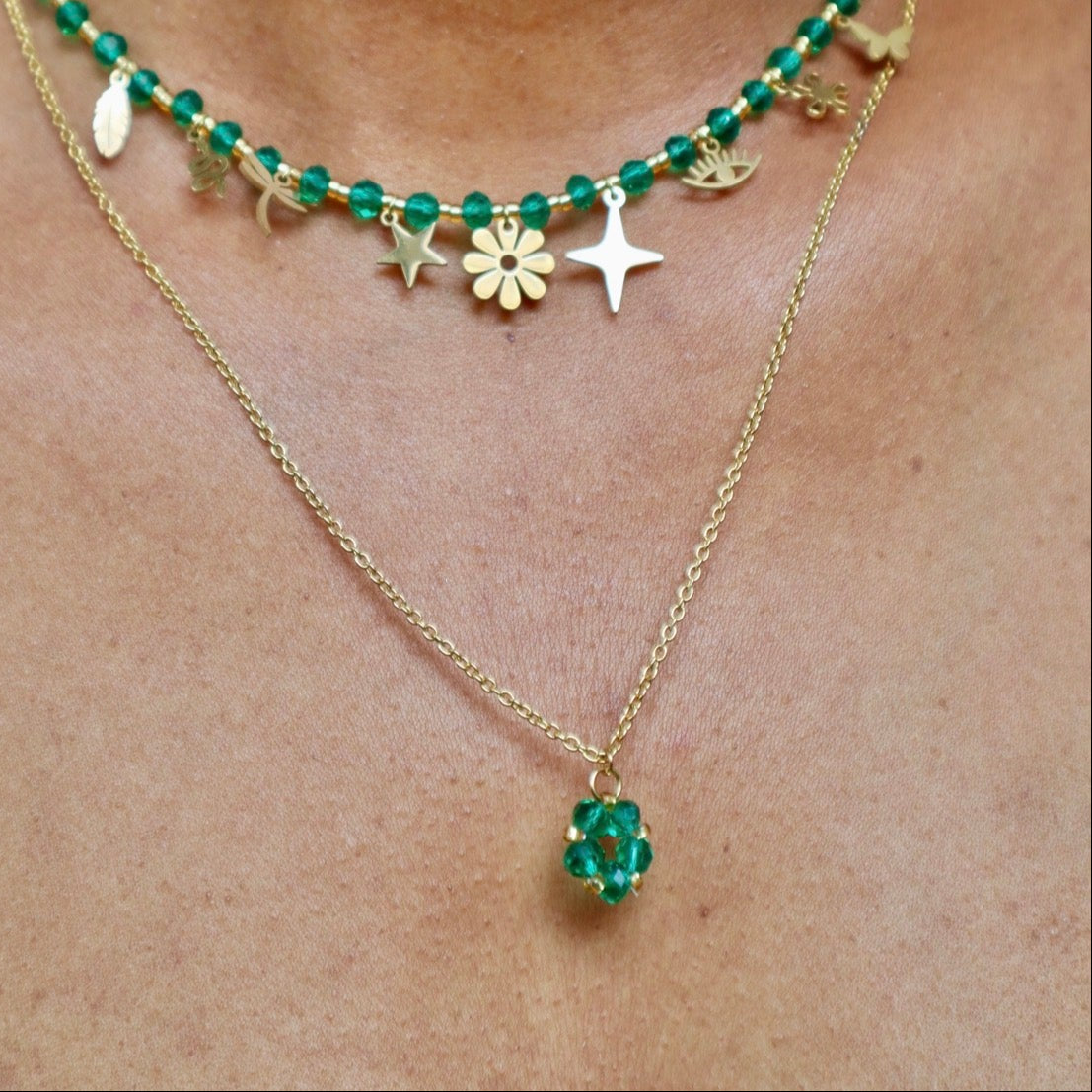 Holiday spark Necklace