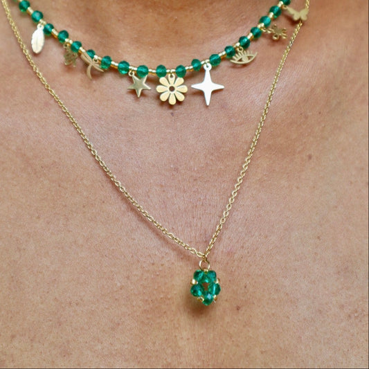 Holiday spark Necklace