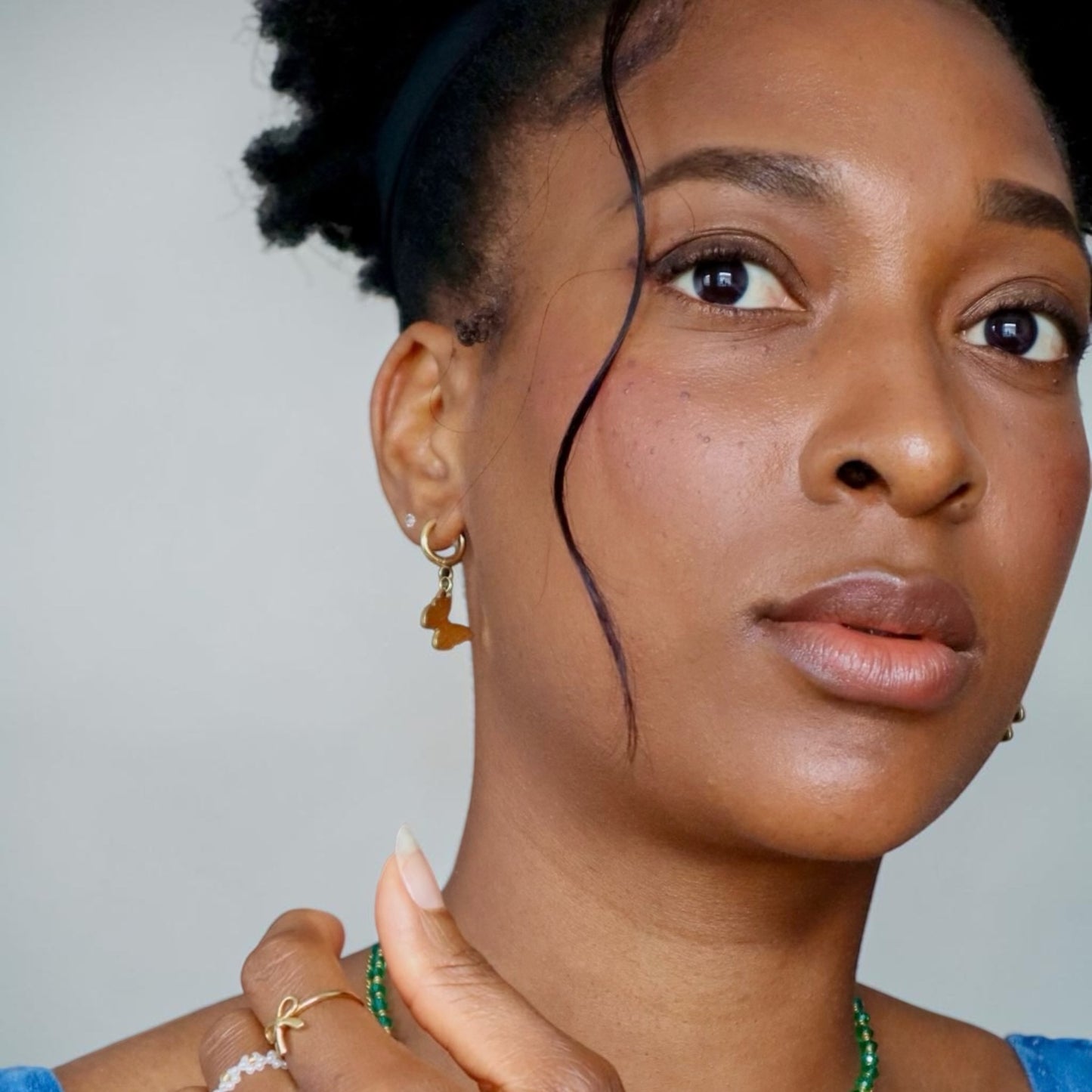 Butterfly Hoop Earring