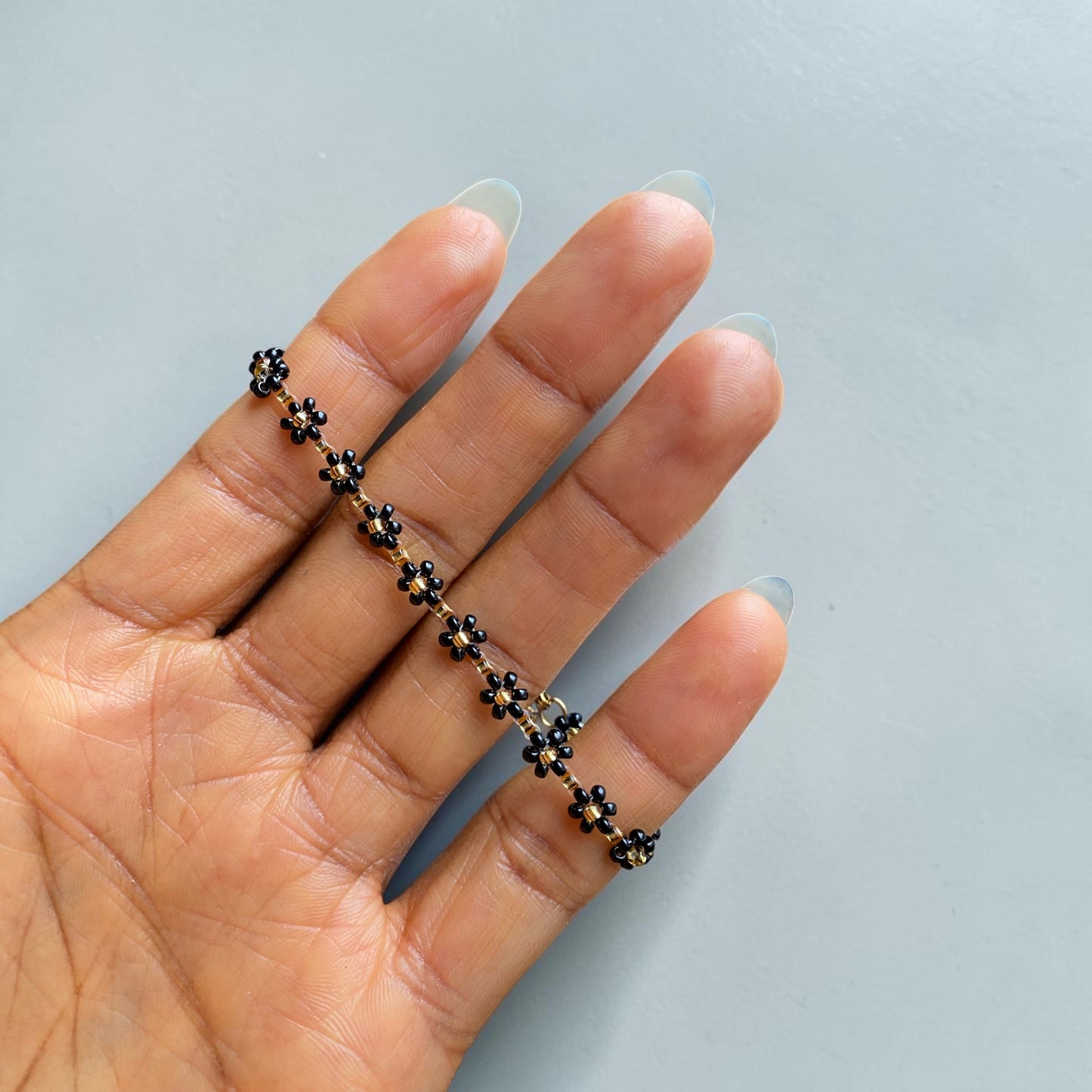 Black Daisy Bracelet